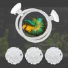 CAPASTEC Betta Fish Training Ring, Aquarium Accessories, Training Tool for Betta, Improves Activity and Water Cleaner, White, 1 Set