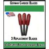 3 Pack Compatible German Carbide Blades  Premium Fine Point for Craft Cutting Ma