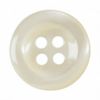 Hemline Round Translucent Buttons Cream 15mm - per Pack of 6