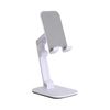 Adjustable Phone & Tablet Stand, 180-Degree Foldable Desktop Holder, Anti-Slip Base, White