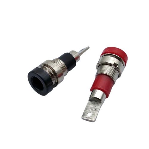 Lzzvibo 4mm Banana Female Jack Socket 4mm Banana Female Connector Panel 4Mm Banana Jack Speaker Terminal(5Red +5black)