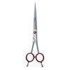 Large Straight Blade 8" Dog Grooming Scissors Shears Razor Sharp Big Finger Hole Scissors