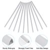 PATIKIL 10mm Binding Bars, 20 Pcs Plastic Binding Bars Slide Grip 70 Sheets Capacity A4 Binding Bars for Report Cover Office Study, White