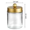 Apothecary Jar Canisters Bathroom Vanity Organizer - Qtip Holder Storage