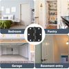 42 Pack Rounded Matte Black Door Hinges 3.5 Inch with 5/8" Radius Corner, Interi