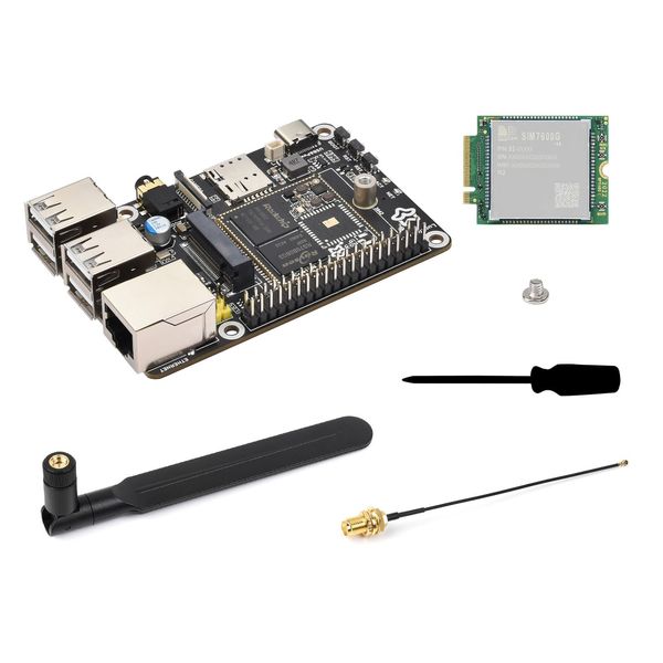 Waveshare Luckfox Pico Pi Linux Micro Dev Board,Core1106, 8GB eMMC, Intelligent Encoding Support, Built-in ISP3.2, Up to 5MP Image Processing, with 4G Module, RV1106G2