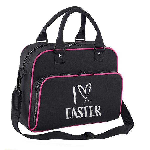 Flox Creative Black and Pink Junior Dance Bag I Love Easter