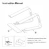 Ergonomic Aluminum Laptop Mount - Detachable Riser Stand Compatible with MacB...