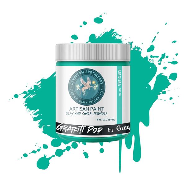 Gray Gardens Graffiti Pop Daydream  Apothecary Artisan Chalk Paint MEDUSA 16 oz