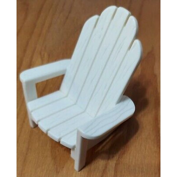 Fisher Price Loving Family Dollhouse White Adirondack Patio Chair