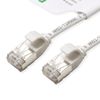 ROLINE GREEN U/FTP Patch Cable Cat.6A (Class EA), halogen-free, slim, white, 1 m