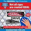 NMC M16P Fire Sign, "FLAMMABLE", 12" Width x 4" Height, Pressure Sensitive Vinyl, White On Red