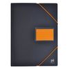 OXFORD A4 120 Views 60 Pockets Cover Polypro Two Tone Black Orange Student Folder