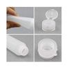VASANA 4PCS 100ML 3.4oz Clear Plastic Soft Tubes Squeezable and Refillable Travel Bottles Make up Cosmetics Containers for Facial Cleanser Lotion Emulsion Shampoo Conditioner Shower Toiletries