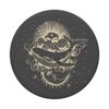 Whale Astrology Moon Sun Grey PopSockets with Interchangeable PopGrip