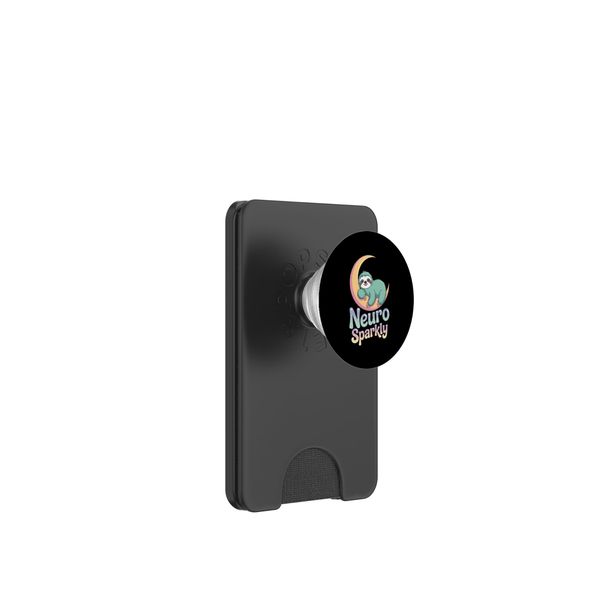 Sloth Neurosparkly Neuro Sparkly PopSockets PopWallet for MagSafe