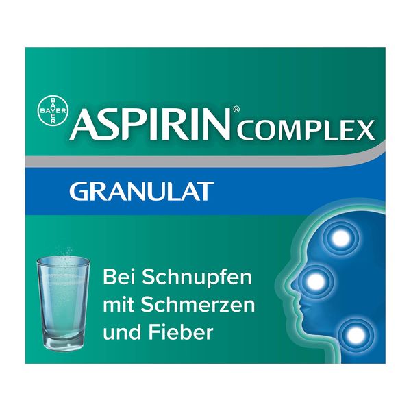 Aspirin Complex, befreit von Schnupfen und lindert schnell Erkältungsschmerzen, lösliche Darreichungsform, 20 Stück