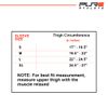 Pure Athlete Full Leg Compression Sleeve - Hamstring, Knee Support and Recovery (Medium, 1 Pair - Black)