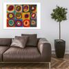 Spiffing Prints Wassily Kandinsky - Squares with Concentric Circles 1913 - Medium - Matte - Framed