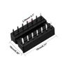 sourcing map 40pcs DIP IC Chip Socket Adaptor, 2.54mm Pitch 2 Row 14 Flat Pins Soldering