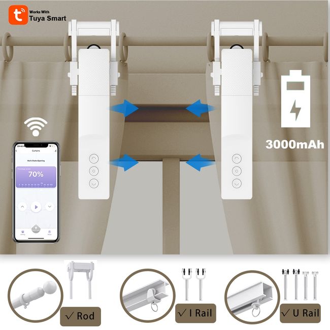 Tuya Smart Curtains Robot Motor Automatic Curtain Opener