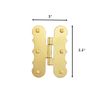 Door Hinges Scalloped Flush Cabinet Hinges Solid Brass Folding Cabinet Door