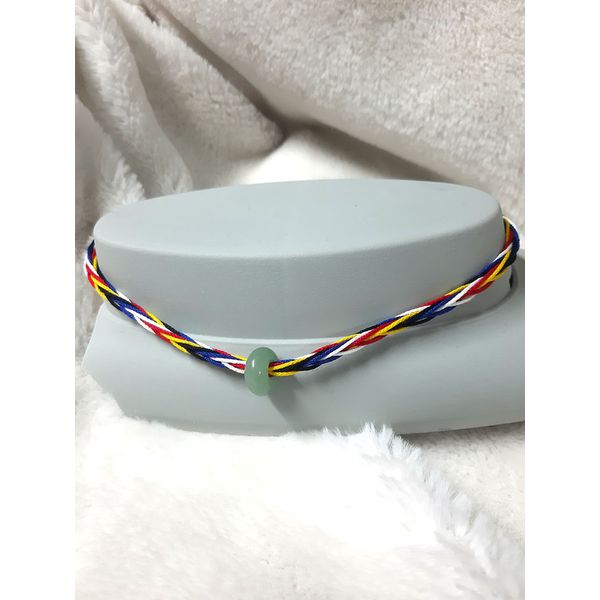 Choker necklace made of jade and five-color Jangmyeongru