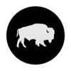 Wild White Buffalo Silhouette Shadow Design PopSockets Adhesive PopGrip