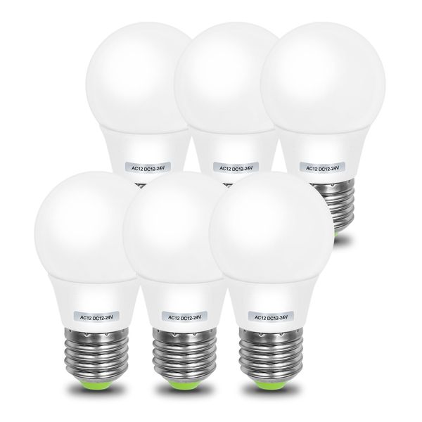 3W A15 Edison LED Light Bulbs E26 Medium Screw Base (40 Watt Equivalent) 12V ...