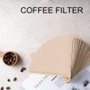 100 Pcs Coffee Filter Papers, Disposable Unbleached Cone Filter Papers Replacement Coffee Filters-V02 White