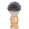 Bassion Hand Crafted Shaving Brush for Men, Professional Hair Salon Tool with Hard Wood Handle Gifts for Men