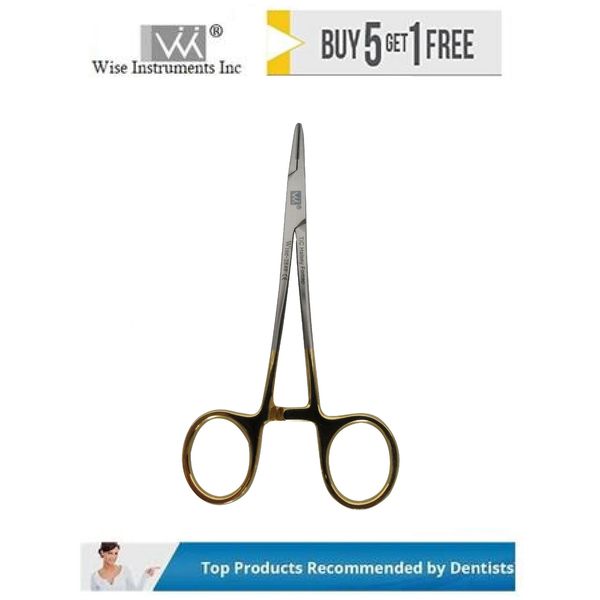 Wise Dental Surgical Forceps Halsey Needle Holder 13cm Tungsten Carbide Point, T