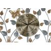 Large Metal Gold and Silver Butterfly and Leaf Wall Clock