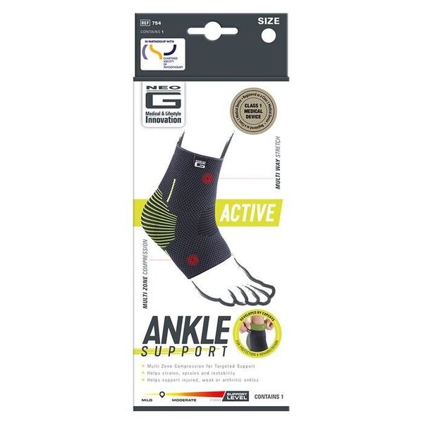 NEO G ACTIVE ANKLE SUPPORT LARGE 1CT
