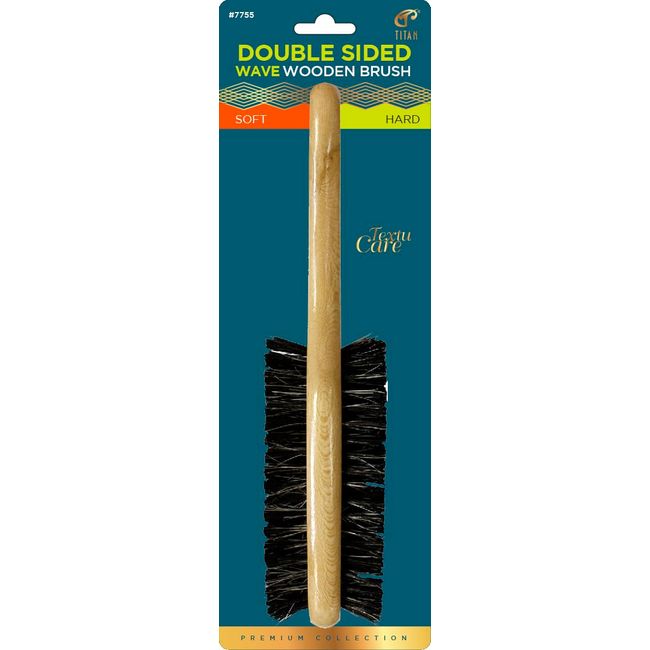 TITAN Double Sided Wave Brush Soft and Hard