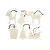 PAINT IT EASY Wooden Christmas Pendants Pack of 6 Assorted