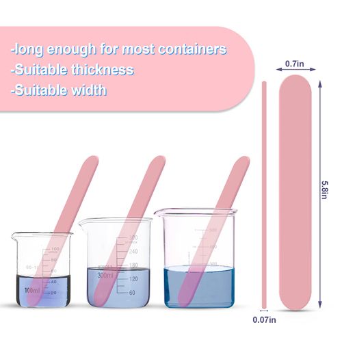 HTVRONT Stir Sticks for Epoxy Resin, 20PCS PVC Mixing Sticks, 4 Colors Reusable Plastic Stirring Sticks for Mixing Resin, Epoxy, Liquid, Paint, Molds, DIY Crafts