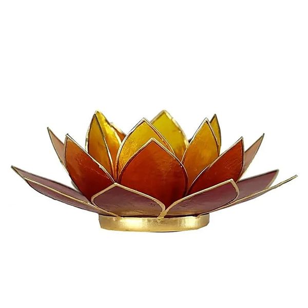 Lotus Light 3-Colour Gold Edges - 13.5 cm