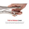 TEKTON 7 Inch Curved Jaw Locking Pliers | PLK10007