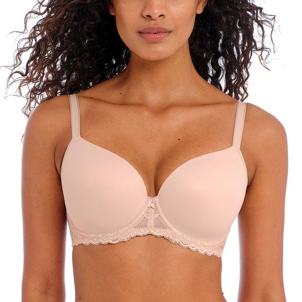 Freya Offbeat Moulded Demi T-Shirt Bra Natural Beige Beige 32D