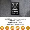 Anthracite Van Lining Carpet 4-Way Stretch 0.5 Metre Long with Glue