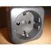 Converts Germany Europe Schuko Plug to UK British Plug Adapter Type E to Type G