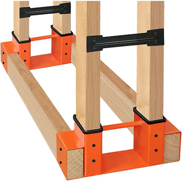 Snugniture Outdoor Firewood Log Storage Rack Bracket Kit, Adjustable Log Rack Ho