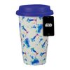 Star Wars Travel Mug with Repeat Stormtrooper Print, Porcelain Multicolour, 10 x 10 x 15 cm