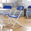 2 Pack Kids Blue Plastic Folding Chair