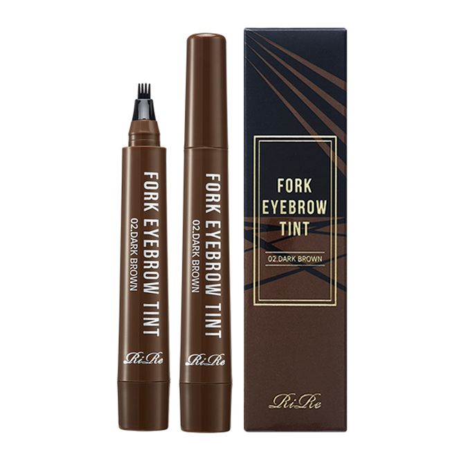 Lire Folk Eyebrow Tint 8 days lasting 4 branch tips eyebrow tattoo, optional/folk_dark brown, 1ea