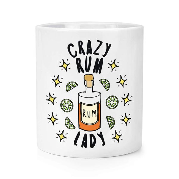 Crazy Rum Lady Stars Makeup Brush Pencil Pot