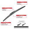 Front and Rear Windshield Wiper Blade For Mitsubishi ECLIPSE CROSS 18-20 Set 3