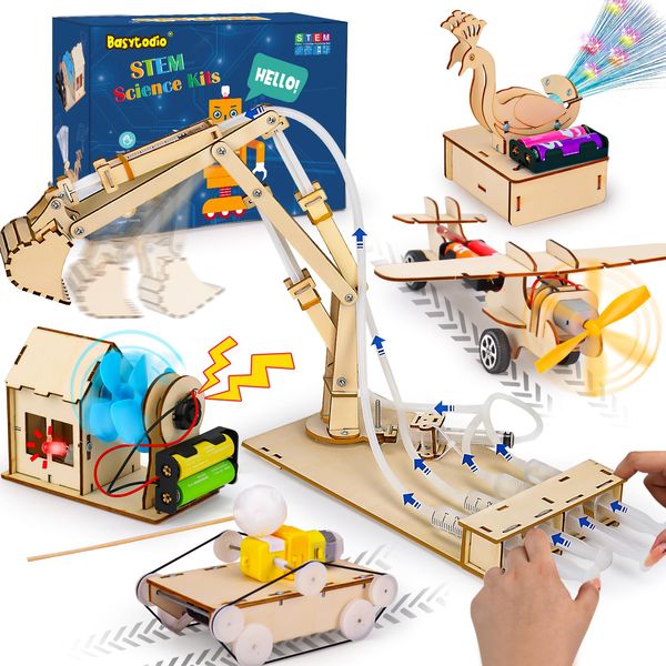 STEM Toys Science Kits for Kids Age 8-10 8-12 12-14 Engineering Model Kit 3D Puzzles Building Toys STEM Project for Kids Ages 12-16 Kid Crafts 6 7 8 9 10 11 12 Year Old Boy Gifts Birthday Christmas