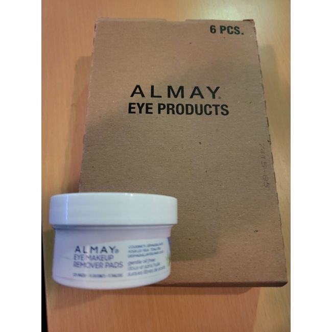 6 Almay Gentle Oil-Free Eye Makeup Remover Pads, 15 ct. Each Travel Size New